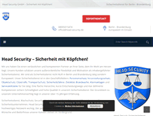 Tablet Screenshot of head-security.de